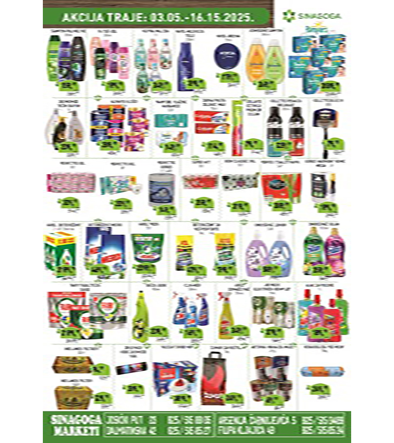 Sinagoga katalog akcija