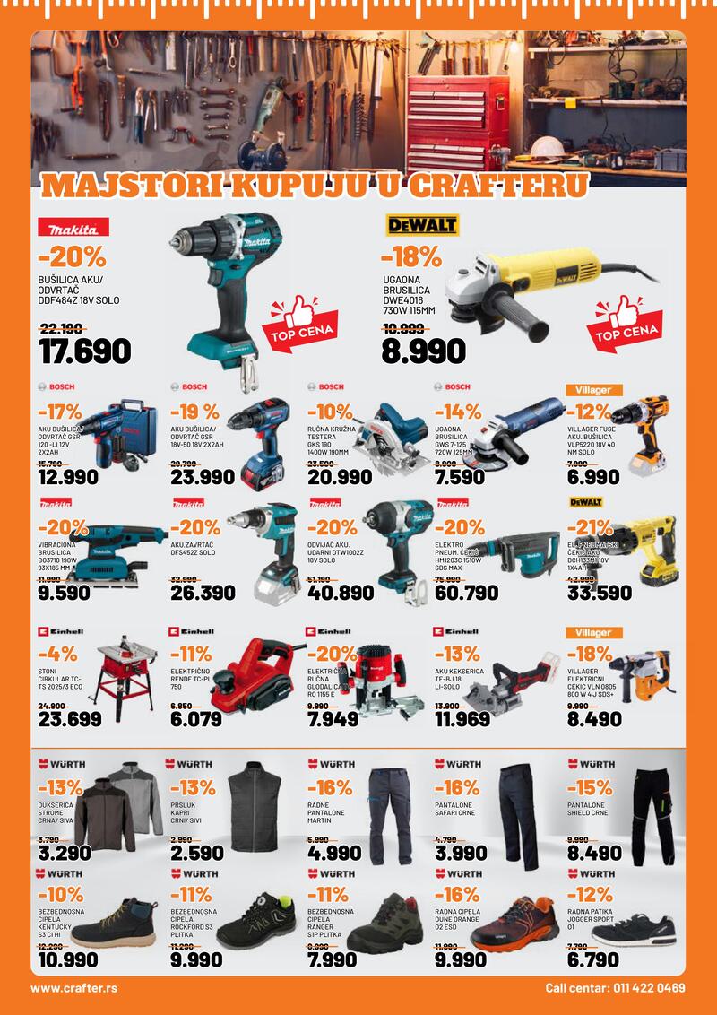 Crafter akcijski katalog