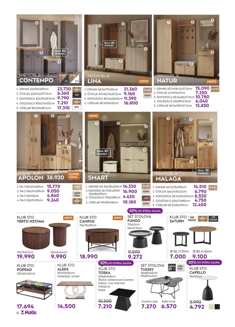 Matis nameštaj katalog akcija