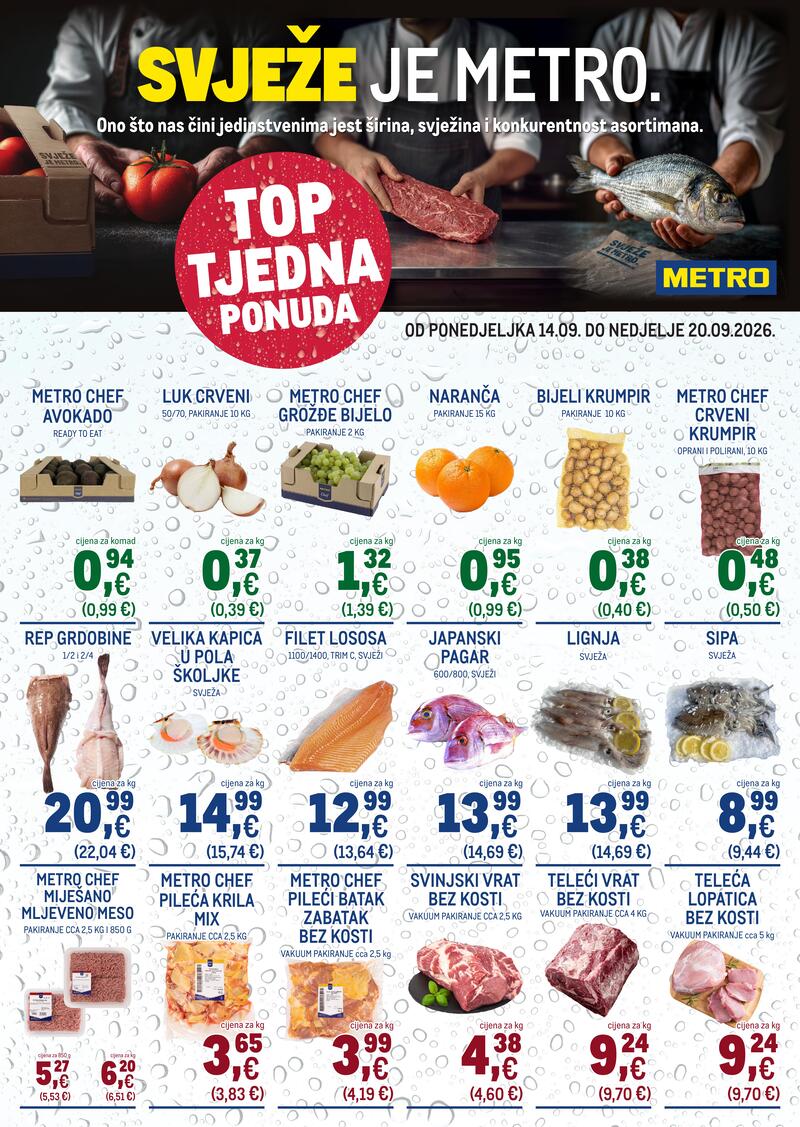 Metro katalog akcija Ultra svježa ponuda