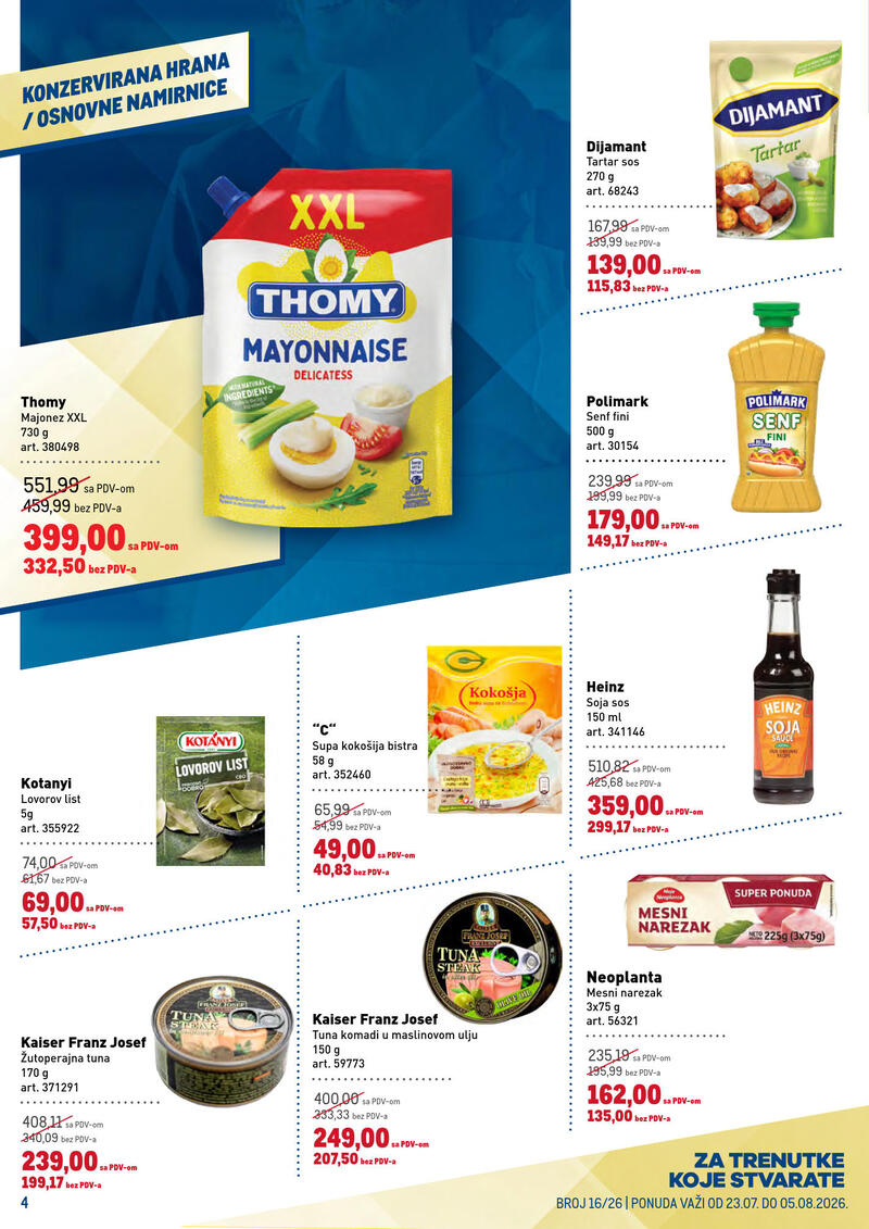Metro katalog hrana