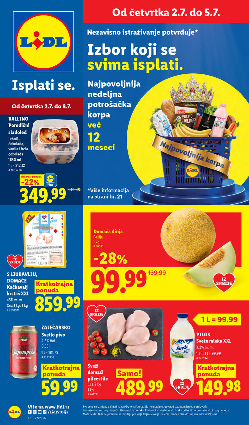 Lidl katalog akcija Redovna akcija