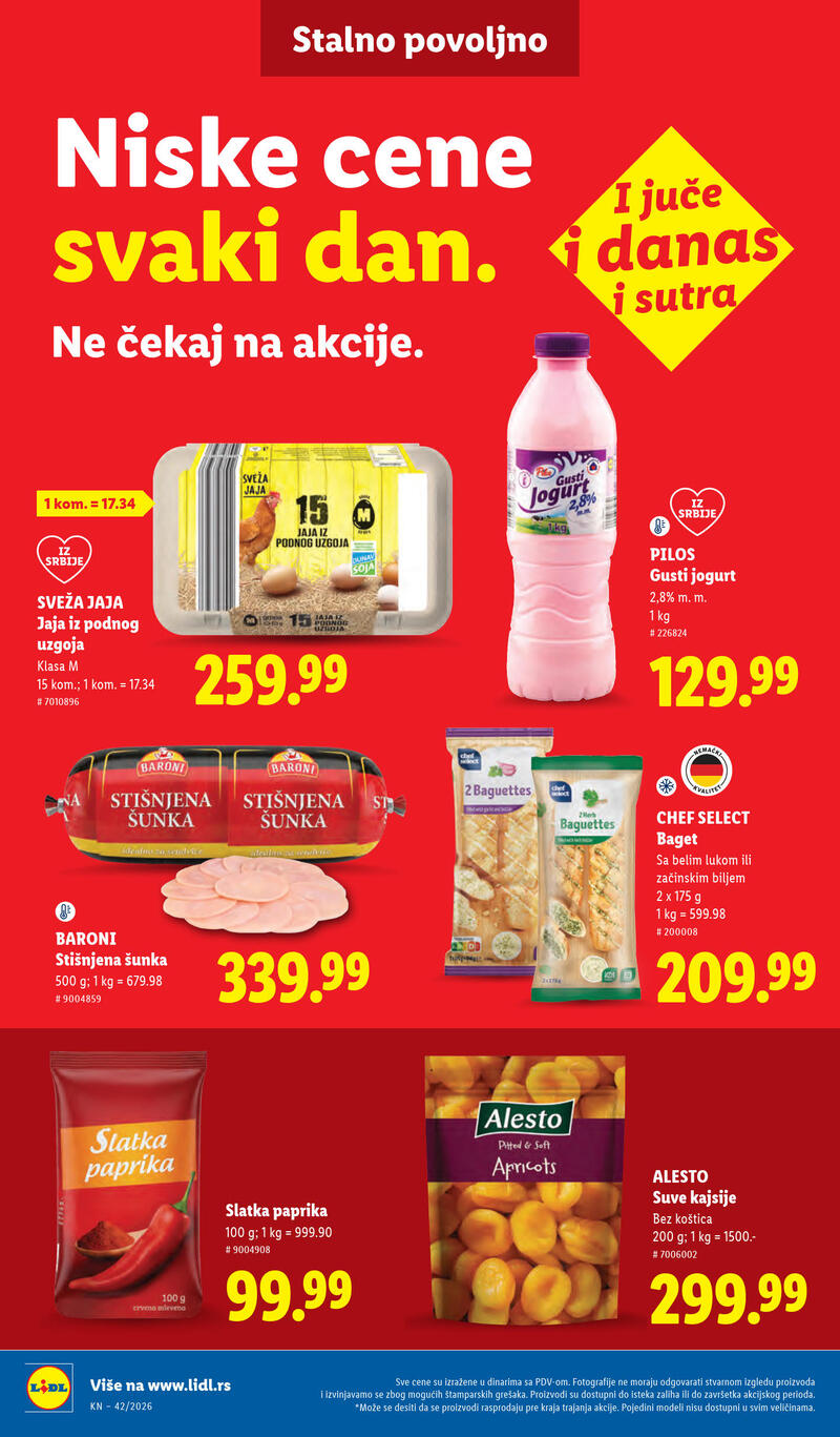 Lidl katalog - Nedeljna akcija