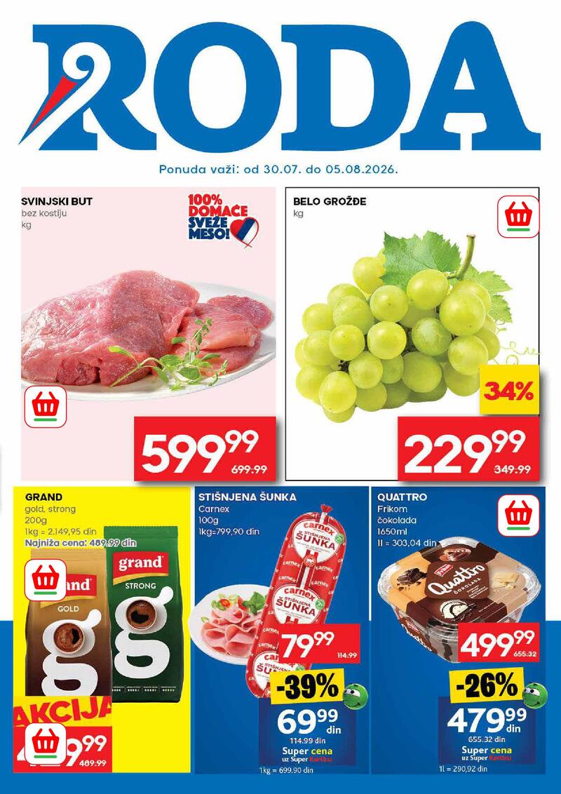 Roda katalog akcija Nedeljna ponuda