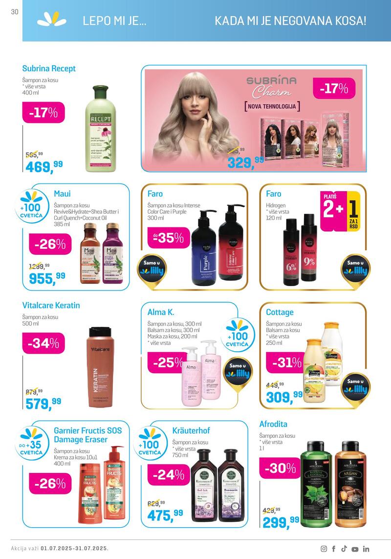 Lilly Drogerie katalog akcija
