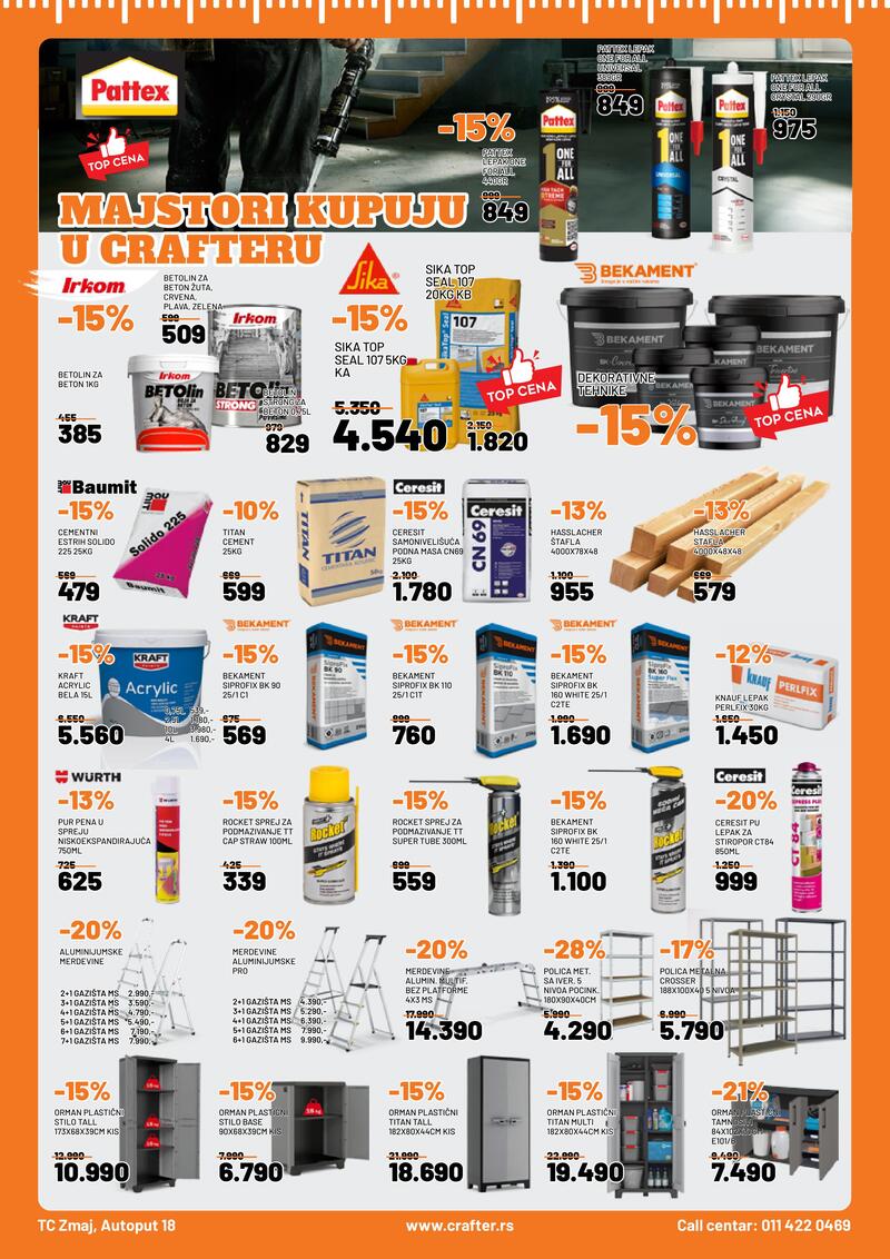 Crafter akcijski katalog