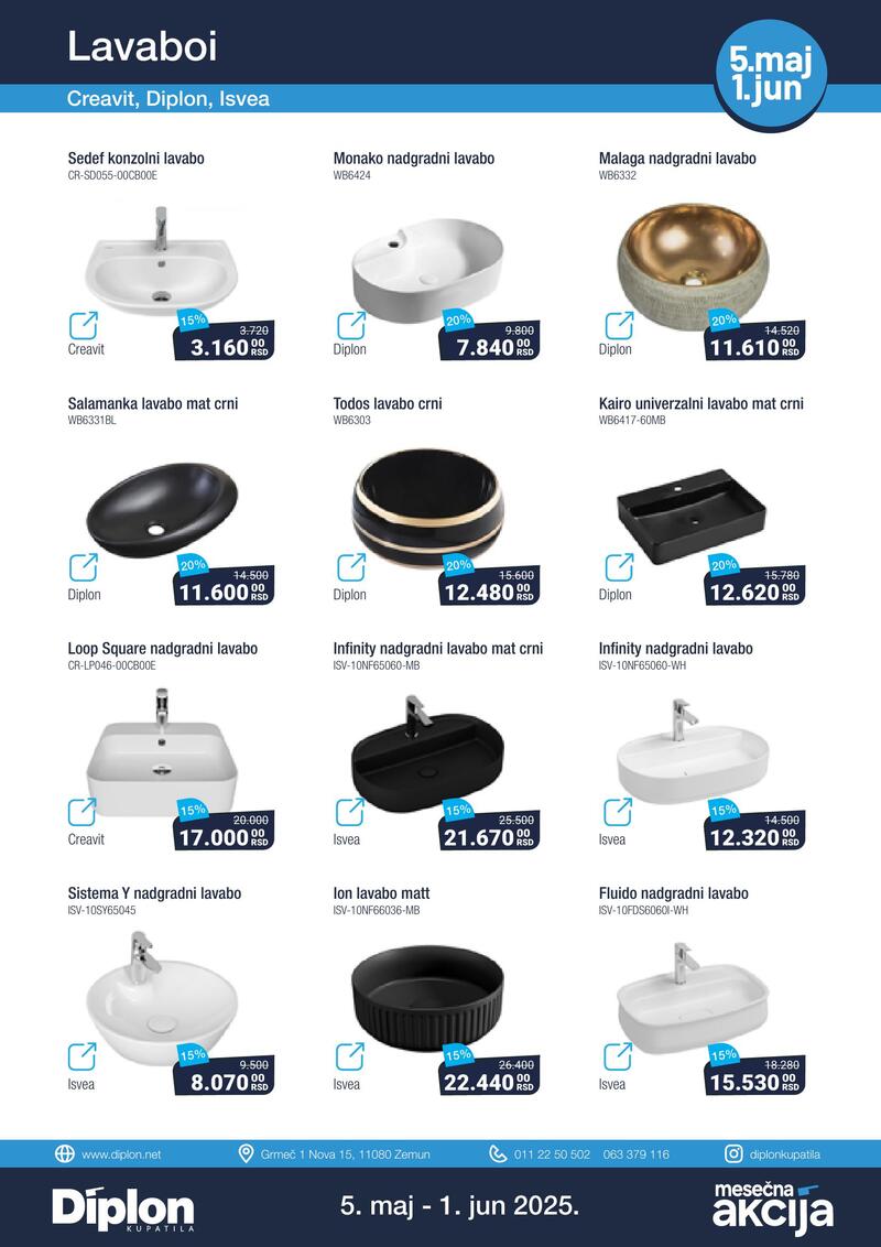 Diplon kupatila katalog akcija