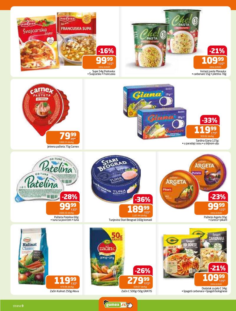 Gomex katalog nedeljna top ponuda