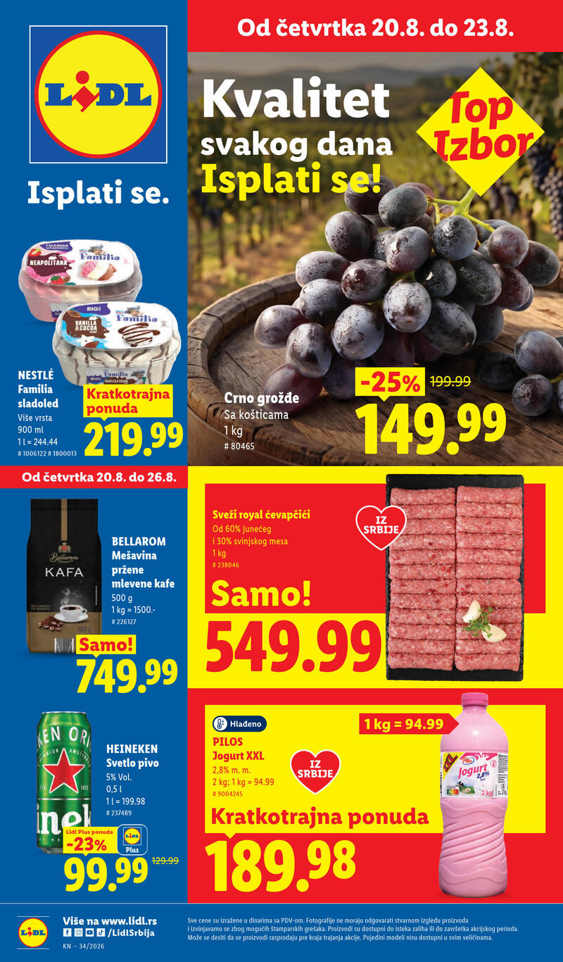 Lidl katalog akcija Redovna akcija