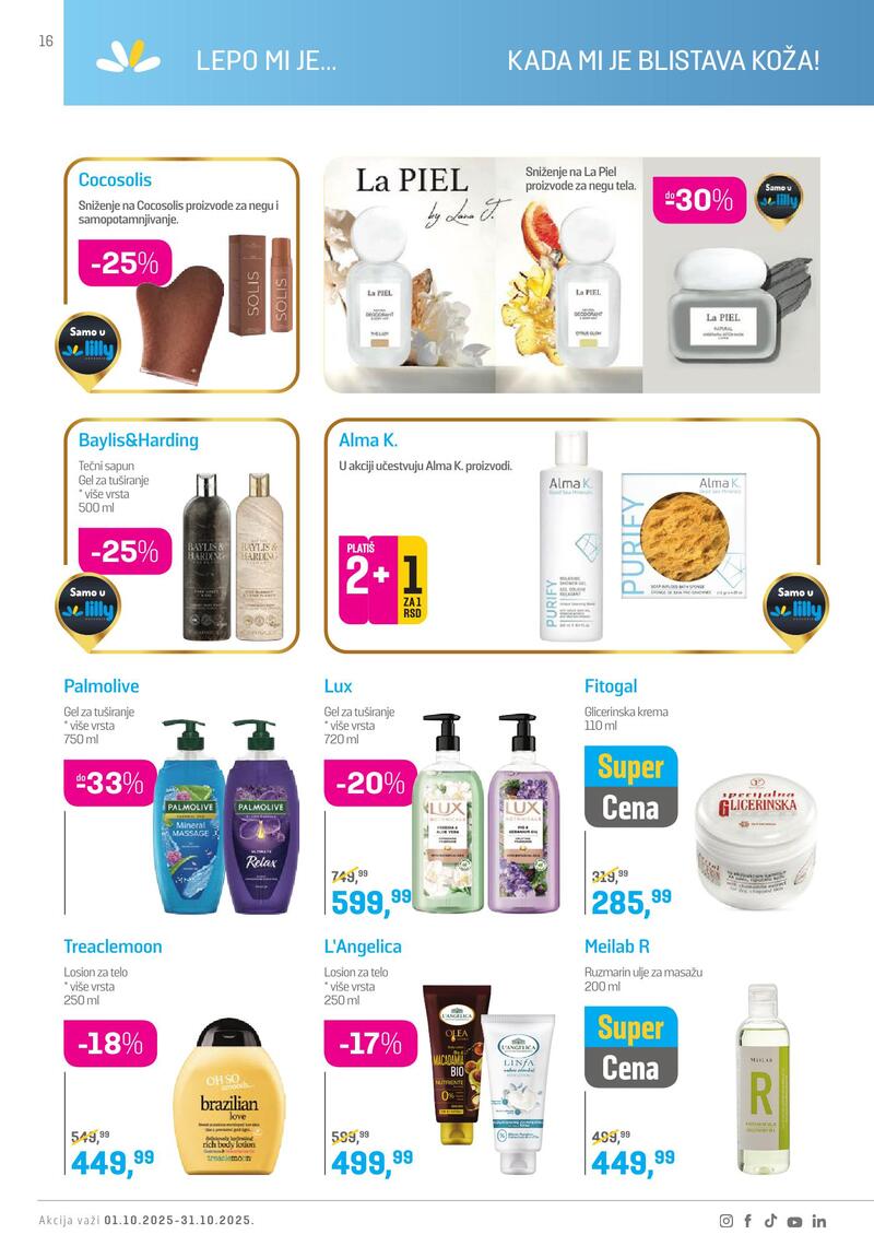 Lilly Drogerie katalog akcija