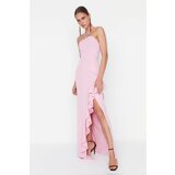 Trendyol Pink Volan Detailed Evening Dress & Graduation Dress  cene