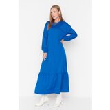 Trendyol Saks Ruffle Detailed Knitted Dress  cene