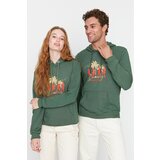 Trendyol Green Unisex Regular Fit Hoodie Printed Sweatshirt  cene
