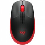 Logitech M190 Full-size wireless mouse - RED - 2 4GHZ - EMEA - M190  cene