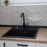 Gorenje set sudopera sa slavinom i sifonom KM 15 karbon + Black Swan + Ugradni Dozer za tečnost  Cene