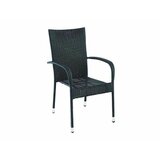Nexsas baštenska stolica od ratana Tara crna  cene