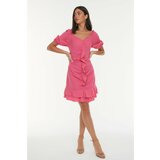 Trendyol Pink Frilly Dress  cene