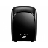 Adata 480GB SC680 black External Solid State Drive USB 3.2 Gen2 Type-C | Type-C to A cable ASC680-480GU32G2-CBK eksterni hard disk