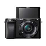 Sony Alpha 6100 ILCE6100LB.CEC APS-C fotoaparat crni+objektiv 16-50 mm f/3.5-5.6 digitalni fotoaparat  Cene