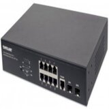 Intellinet 8 Port GbE PoE+ Web Switch + 2SFP,140W,rack  cene