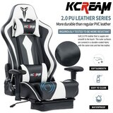 KCREAM kompjuterske stolica sa masažerom 8515 White  cene