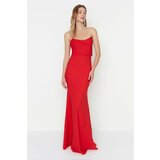Trendyol Red Collar Detailed Evening Dress & Graduation Dress  cene