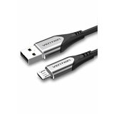 Vention usb 2.0-A to micro-b charger cable (3A) gray 0.5M aluminum alloy type  cene