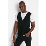 Trendyol Black Men's Slim Fit V-Neck Knitwear Vest  cene
