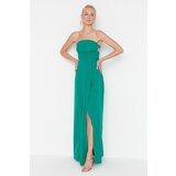 Trendyol Emerald Green Ruffle Detailed Evening Dress & Graduation Dress  cene