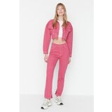 Trendyol Pink Pocket Detailed Slit High Waist Bootcut Jeans  cene