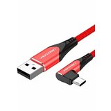 Vention usb 2.0 to micro-b right angle cable 1M red aluminum alloy type(reversible design)  cene