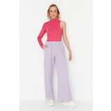 Trendyol Lilac Wide Leg Thick Knitted Sweatpants  cene