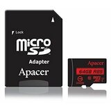 Apacer MicroSD (AP64GMCSX10U5-R) 64GB class 10+adapter memorijska kartica  cene