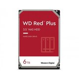 Western Digital sata iii 128MB 6TB WD60EFZX red plus hard disk  cene