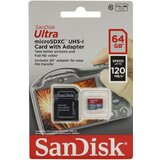 Sandisk memorijska kartica Ultra A1 Micro SDXC 64GB + Adapter - SDSQUA4-064G-AN6MA  cene