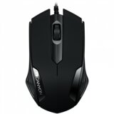 Canyon CM-02 wired optical Mouse with 3 buttons, DPI 1000, Black, cable...  cene