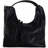 Fashionhunters Black city shoulder bag in eco leather  cene