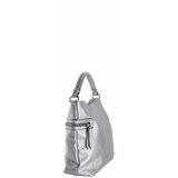 Fashionhunters Ladies' silver eco leather shoulder bag  cene