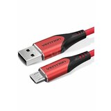 Vention USB 2.0-A to Micro-B Charger Cable (3A) Red 1M Aluminum Alloy Type  cene