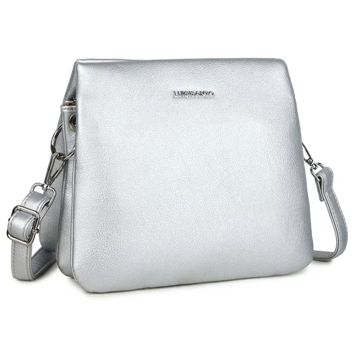 Fashionhunters Silver LUIGISANTO women's handbag