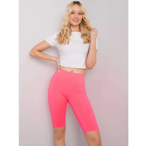 Fashionhunters Fluo roze biciklističke hlače  Cene