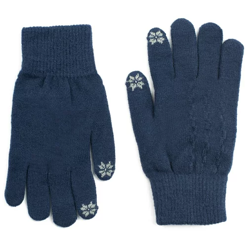 Art of Polo Woman's Gloves Rk20313-3 Navy Blue