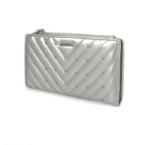 Kesi Women's Wallet MONNARI PUR0010-022 Quilted Silver
