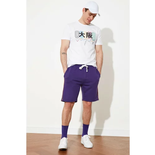 Trendyol Purple Men Regular Fit Shorts & Bermuda
