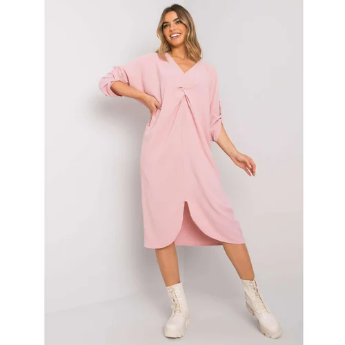 Fashionhunters Dirty pink loose dress from Dorsey