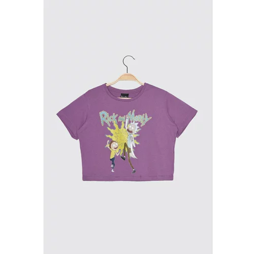 Trendyol Purple Knitted T-Shirt