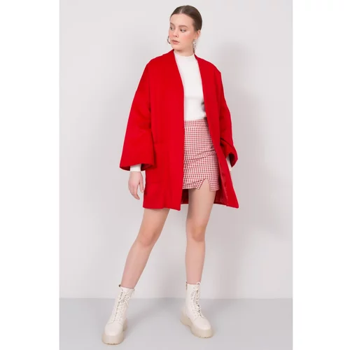 Fashionhunters Red coat without BSL fastening