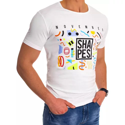 DStreet White RX4499 men's T-shirt with print
