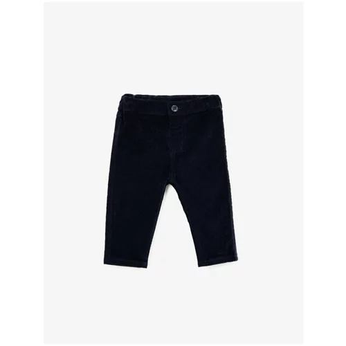 Koton Baby Boy Navy Blue Cotton Harem Fit Trousers