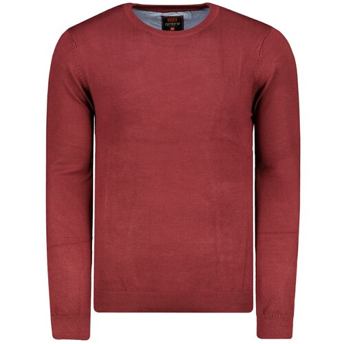 Ombre Muški džemper E177 tamnocrvena  Cene